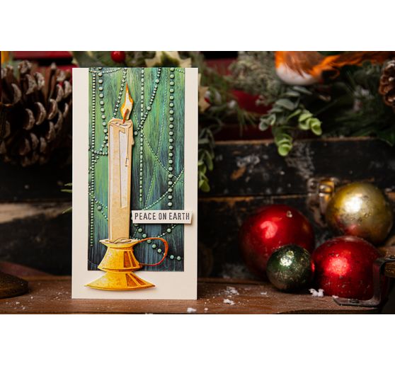 Sizzix Thinlits Ponssjabloon "Candleshop Colorize by Tim Holtz"