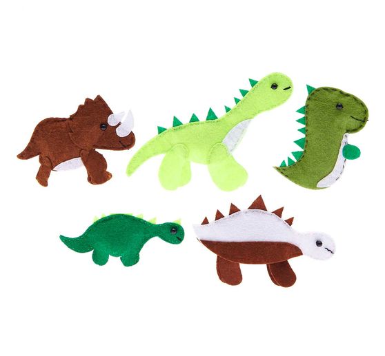 Knutselkit vingerpoppen "Dinos"