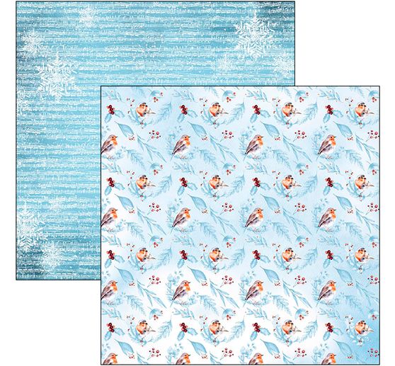Papier scrapbooking « Winter Journey »
