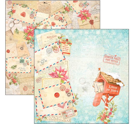 Scrapbook papier "Dear Santa"