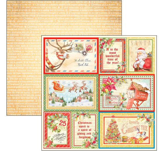 Scrapbook papier "Dear Santa"
