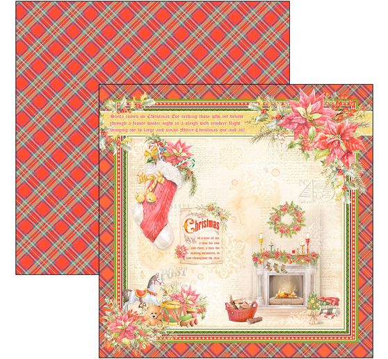 Scrapbook papier "Dear Santa"