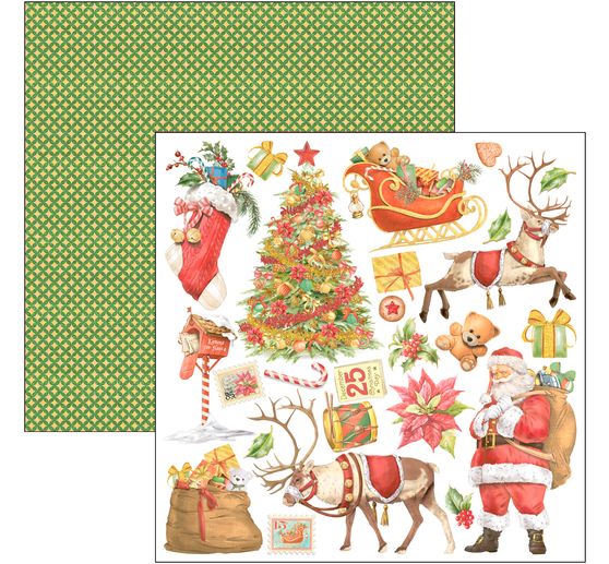 Scrapbook papier "Dear Santa"
