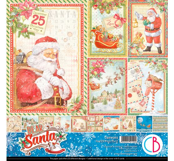 Papier de scrapbooking "Dear Santa"