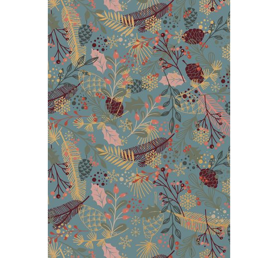 Papier cartonné vintage « Branchages d’hiver »