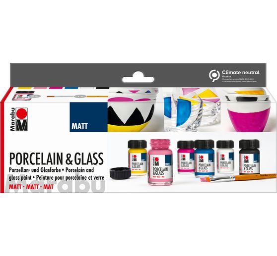 Marabu Porcelain & Glass "Starter Set - Matt"