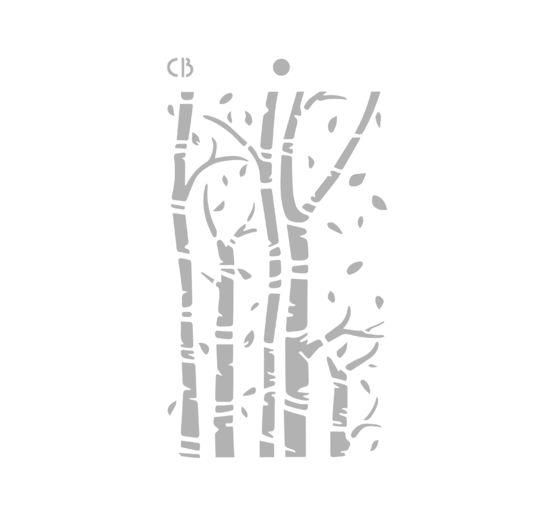 Sjabloon "Birch trees"