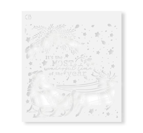 Stencil "Wonderful time"