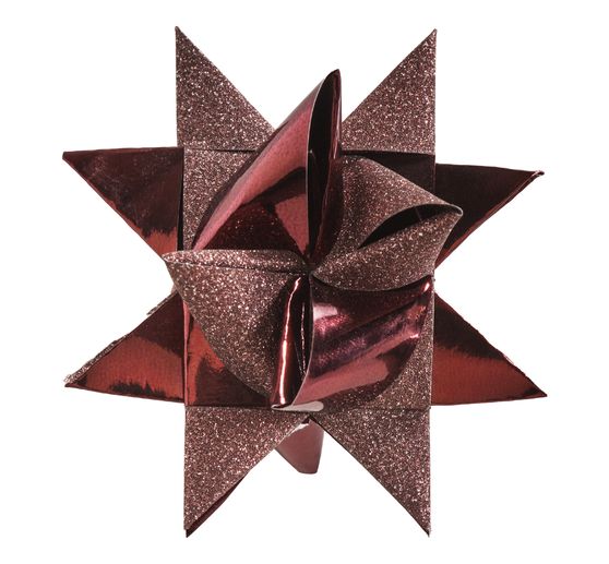 Papieren strips "Glitter, chocoladebruin"