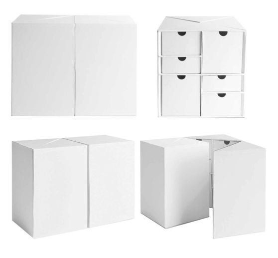 Mini-armoire pliante à 24 tiroirs