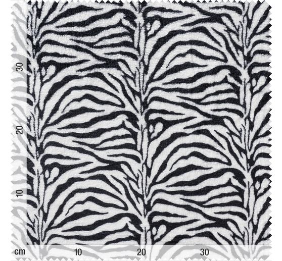 Fleece stof "Dierenbont Zebra"