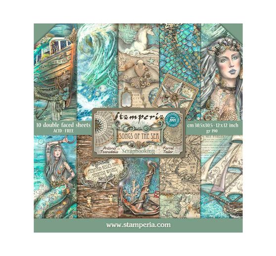 Bloc de papier scrapbooking « Songs of the Sea »