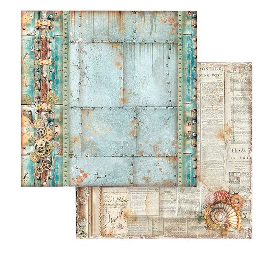 Scrapbook blok "Songs of the Sea - Backgrounds"