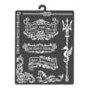 Sjabloon "Songs of the Sea - Plates and trident"