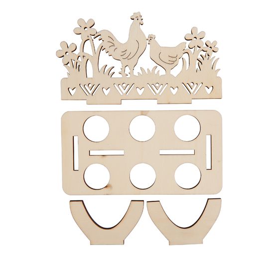 VBS Eierhouder "Kippen" voor 6 eieren