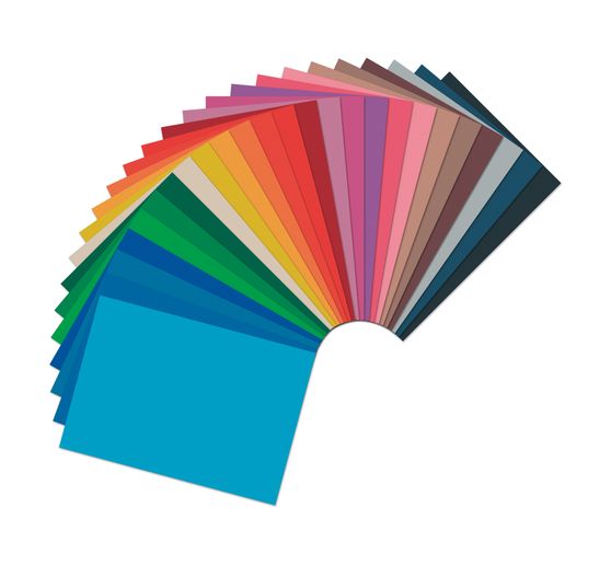 Assortiment gekleurd papier & fotokarton