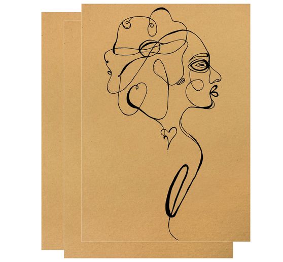 Assortiment de papiers à dessin « Vintage & Grey Line »