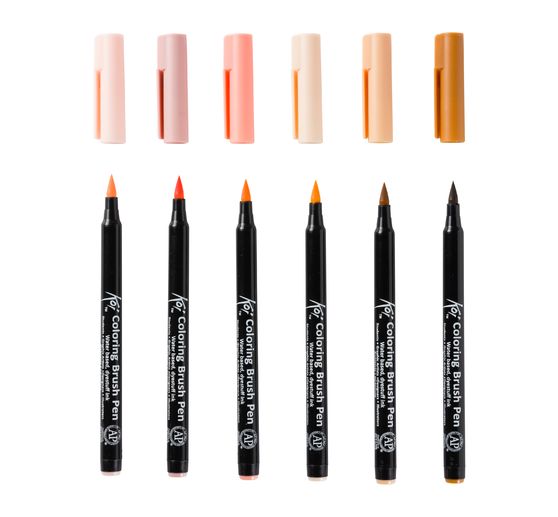 Sakura Koi Colouring Brush Pen "Manga Collection", set of 6