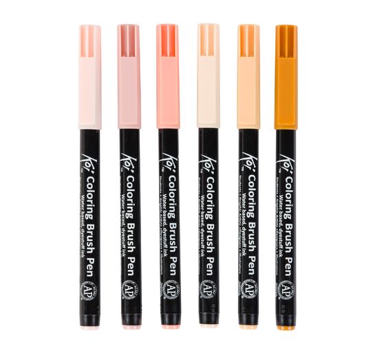 Sakura Koi Colouring Brush Pen "Manga Collection", set of 6