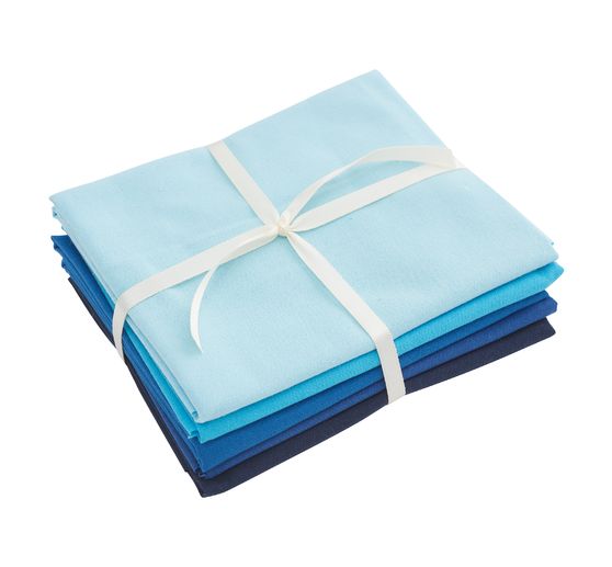 Assortiment de tissus Patchy Uni « Bleu clair-Marine »