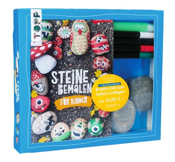 Set créatif "Steine bemalen für Kinder"