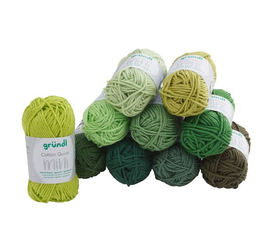 Fils Gründl Coton Quick minis « Shades of Green »