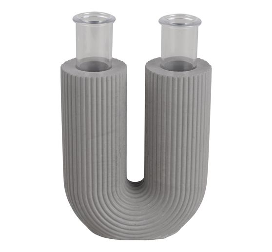 Moule en silicone « Vase cannelé en forme de U »