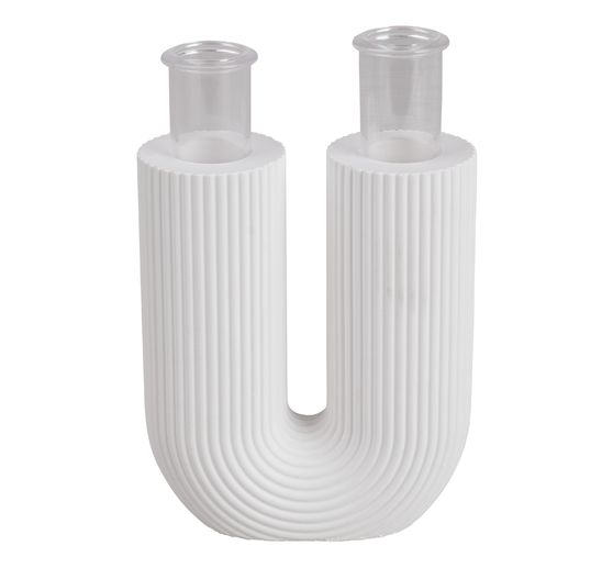 Moule en silicone « Vase cannelé en forme de U »