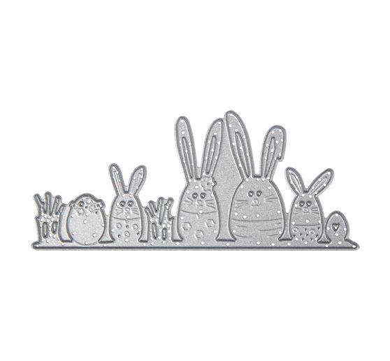 Gabarit d'estampe « Famille de lapins »