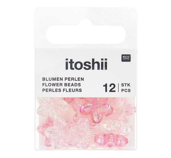 itoshii Perlen-Set "Blüten Holographisch"