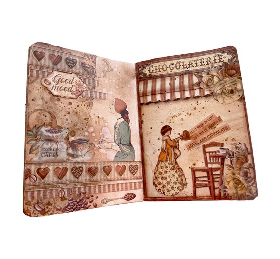 Motiv-Strohseide Backgrounds "Coffee and Chocolate"