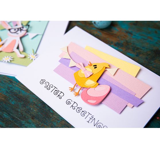 Sizzix Thinlits Punching template "Bunny + Chick by Tim Holtz"
