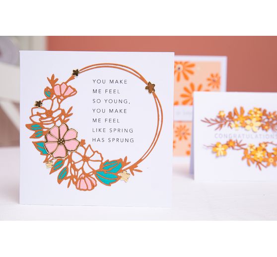Sizzix Thinlits Punching template "Floral Round"