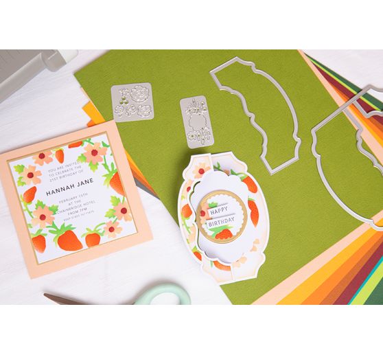 Sizzix Thinlits Ponssjabloon "Card, Label"