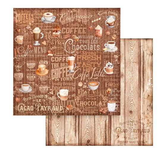 Scrapbook blok "Coffee and Chocolate - Backgrounds"