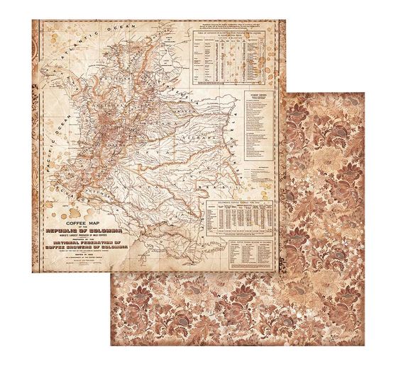Scrapbook blok "Coffee and Chocolate - Backgrounds"