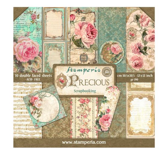 Bloc de papier scrapbooking « Precious »