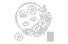 Sizzix Thinlits Ponssjabloon "Floral Round"
