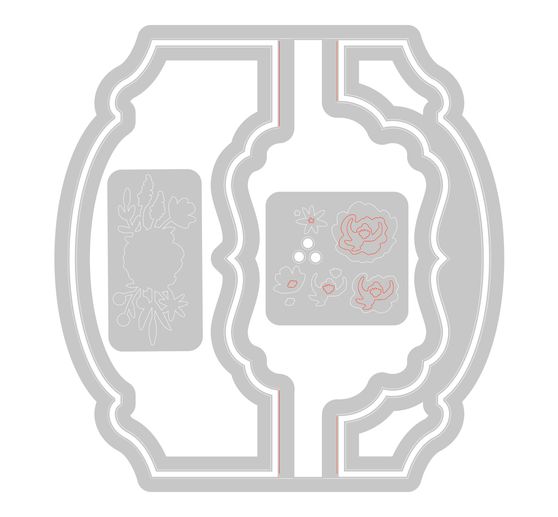 Sizzix Thinlits Ponssjabloon "Card, Label"