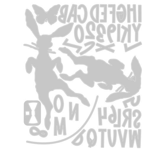 Sizzix Thinlits Ponssjabloon "Hippity Hop by Tim Holtz"