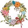 Gabarit d'estampe Sizzix Thinlits « Floral Wreath by Tim Holtz »