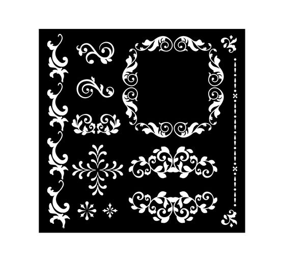 Stencil "Precious - Frames"