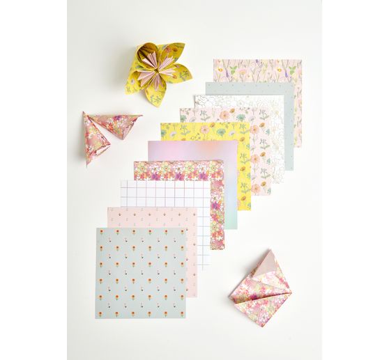 Feuilles de pliage « Fleurs », assortiment