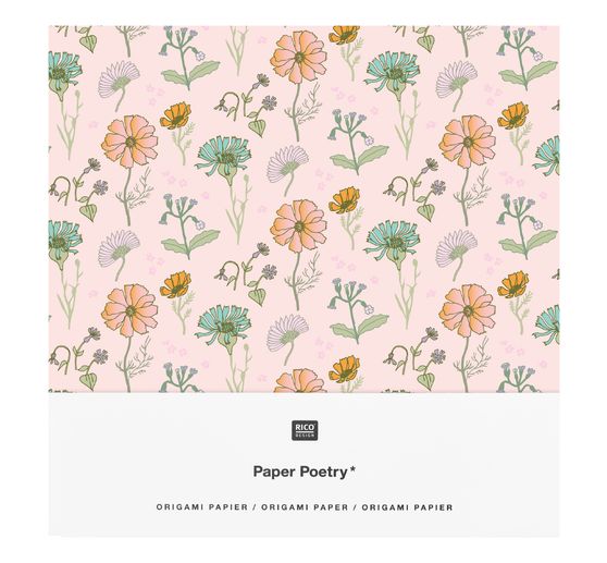 Feuilles de pliage « Fleurs », assortiment