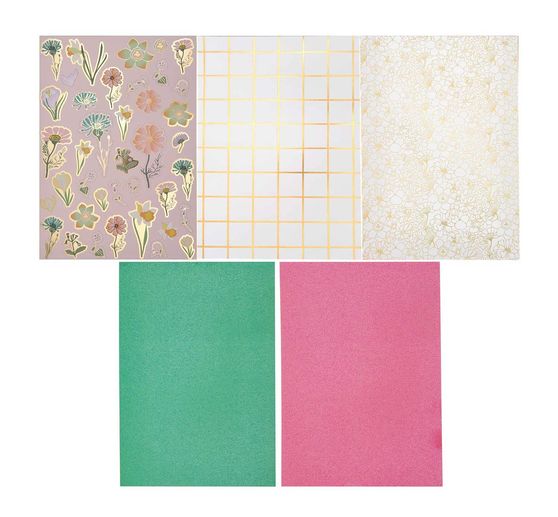 Craft paper block "Flower Power"