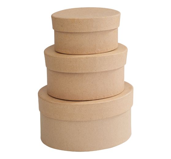 VBS Schachteln „Oval“, 3er-Set