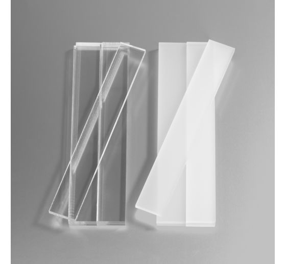 Acrylic blocks, 22 x 4 x 160 mm