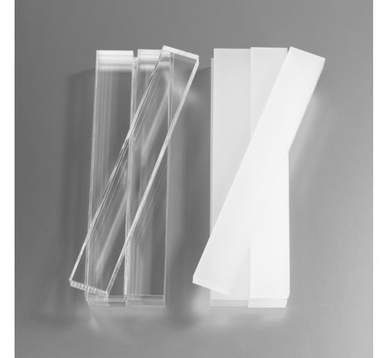 Acrylic blocks, 22 x 8 x 160 mm