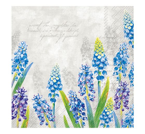 Serviette « Muscari bleu »