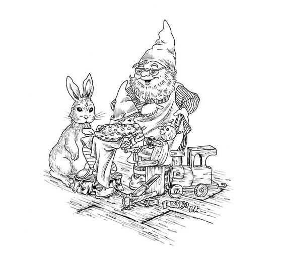 Book "Christl Vogls Ausmalreise - Welt der Weihnachtswichtel"